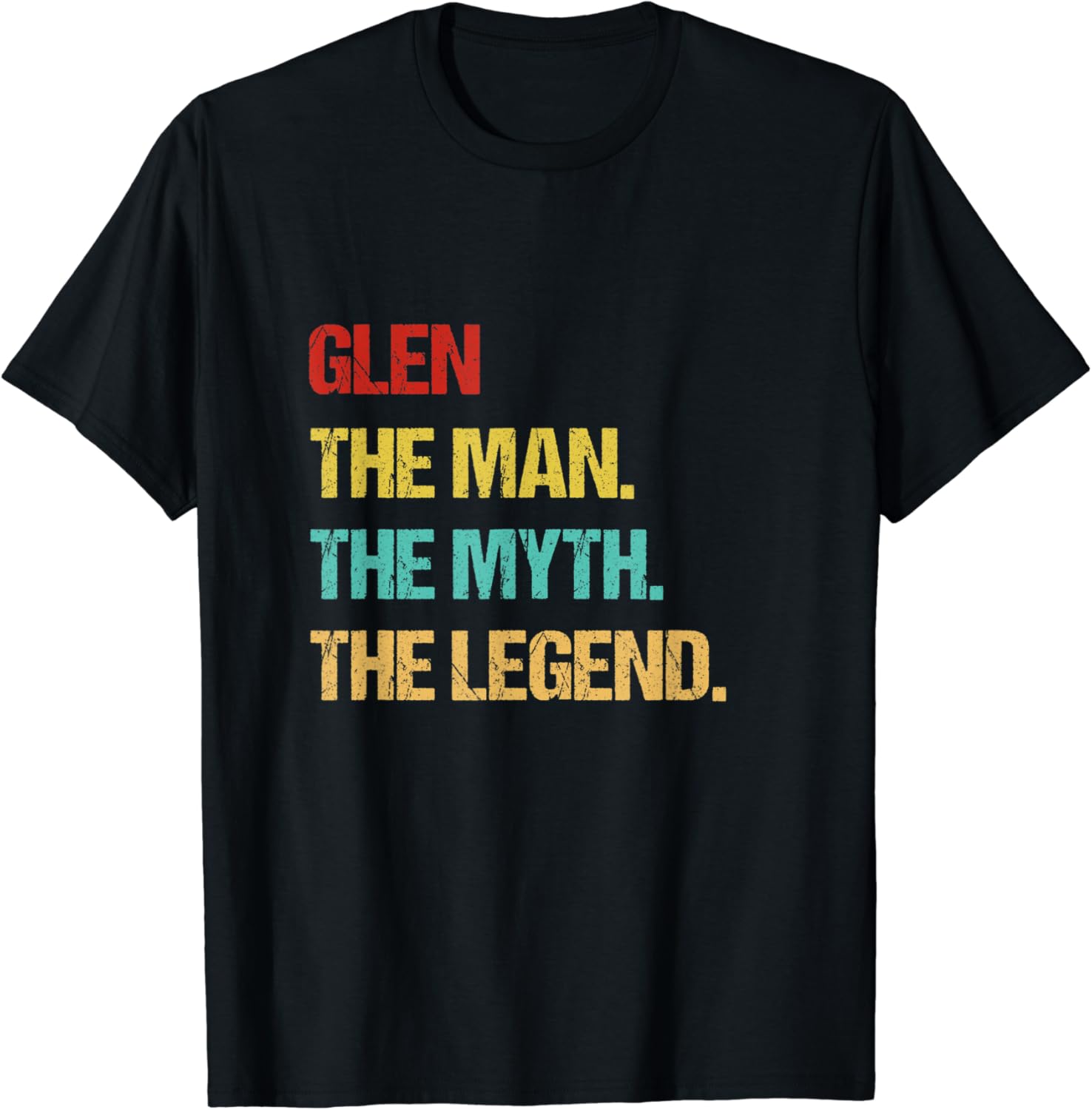 Mens Glen Name TShirt Amazon.co.uk Clothing